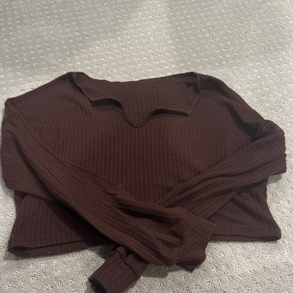 SHEIN Chocolate Knit Sweater